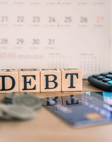 debt collection and tax season concep